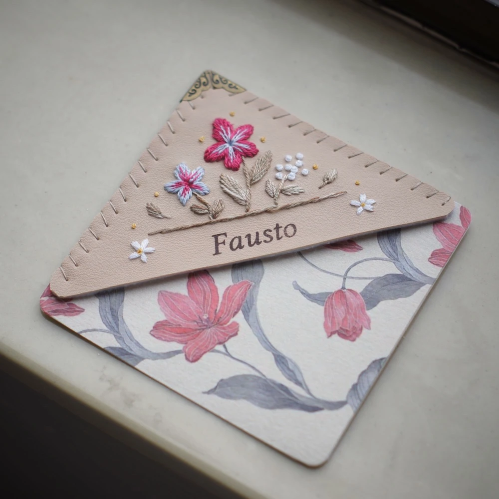 embroidered bookmark gift