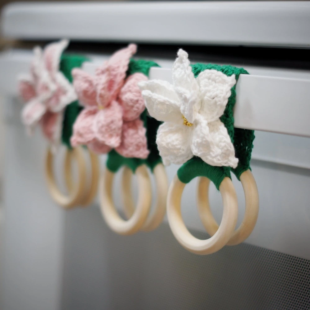 poinsettia towel holders