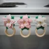 poinsettia towel holders