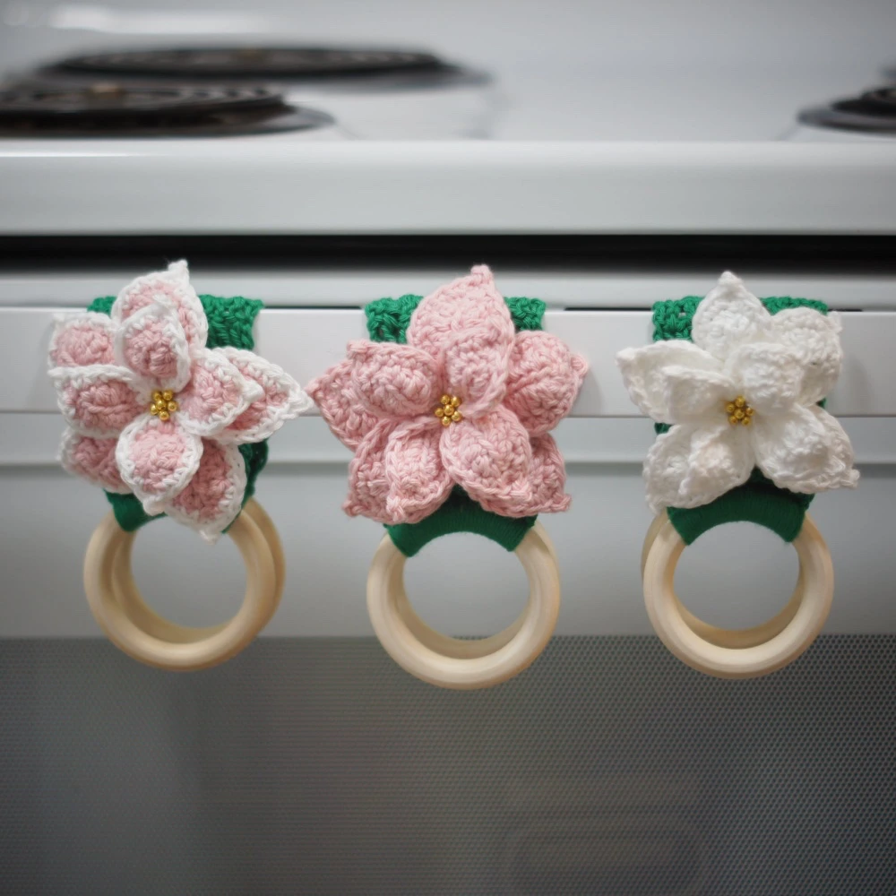 poinsettia towel holders