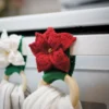 poinsettia towel holders