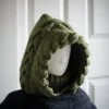 olive balaclava hood