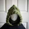 olive balaclava hood