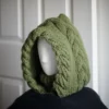 olive balaclava hood