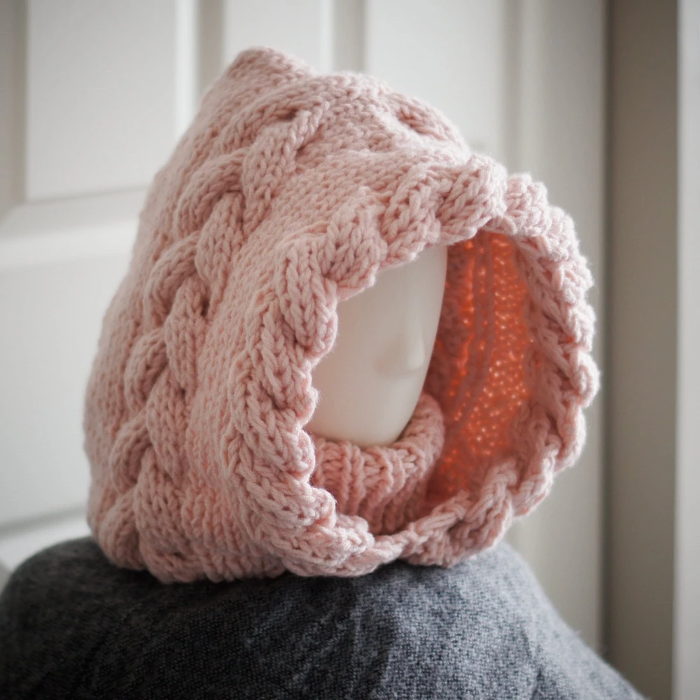 peach salmon balaclava