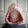 peach salmon balaclava
