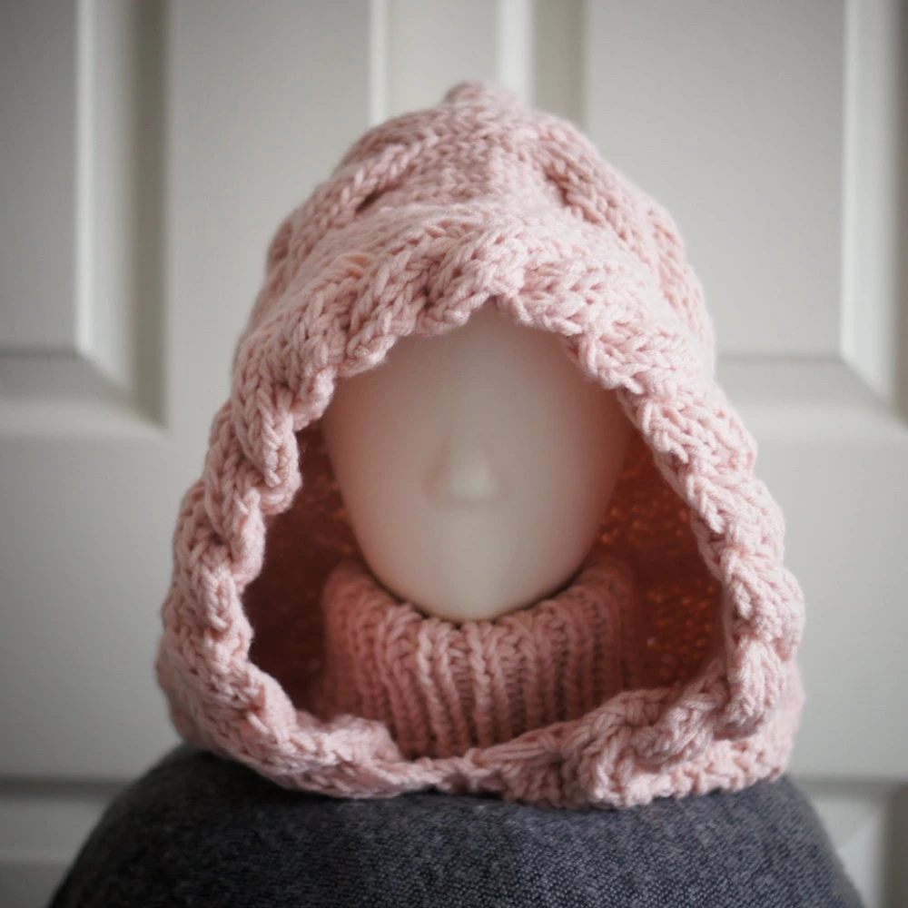 peach salmon balaclava