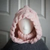 peach salmon balaclava