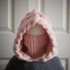 peach salmon balaclava