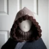 taupe balaclava hood