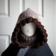 taupe balaclava hood