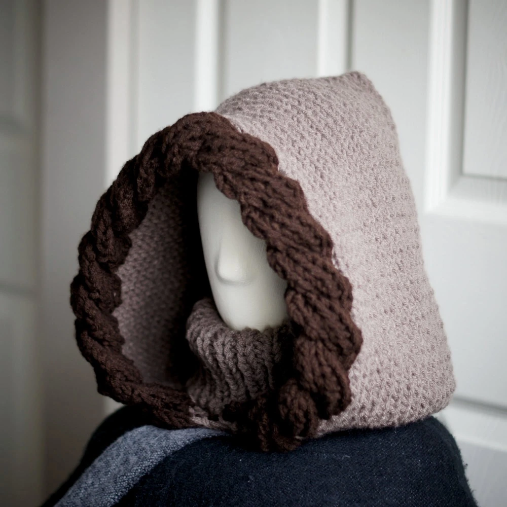 taupe balaclava hood