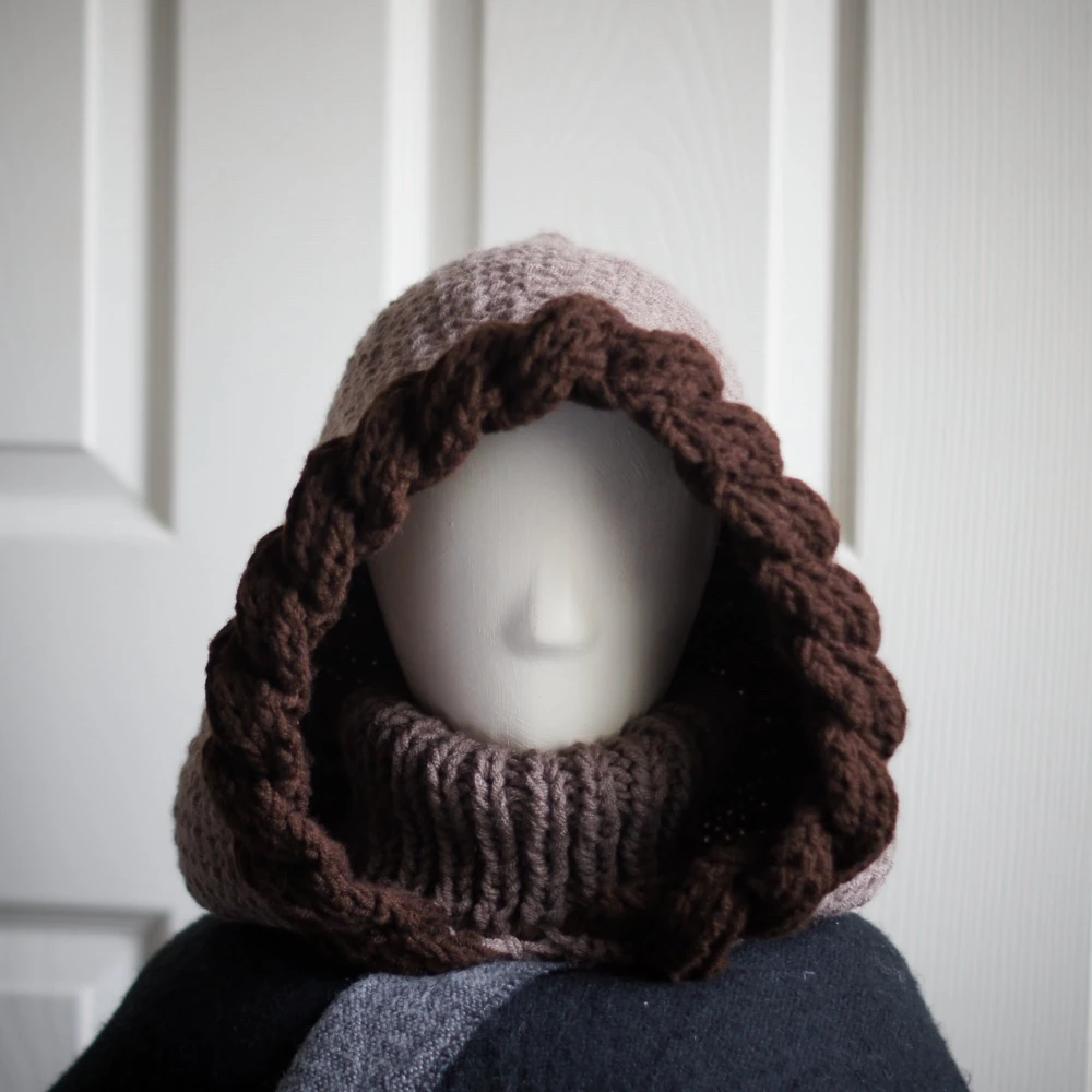 taupe balaclava hood