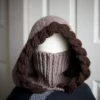 taupe balaclava hood