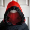 red winter hood