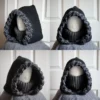 balaclava hood in black and gray
