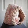 balaclava hood in oatmeal orange