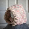 balaclava hood in oatmeal orange
