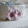 crochet flower earrings