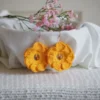 crochet flower earrings