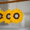 Crochet Sunflower Earrings