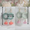 crochet spring earrings