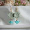 crochet spring earrings
