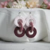 Crochet Interlocking Circles Earrings