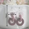Crochet Interlocking Circles Earrings