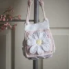daisy granny square sling bag