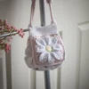 daisy granny square sling bag