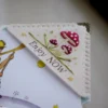 mushrooms embroidered bookmark