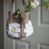 crochet daisy mini tote