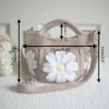 crochet daisy mini tote