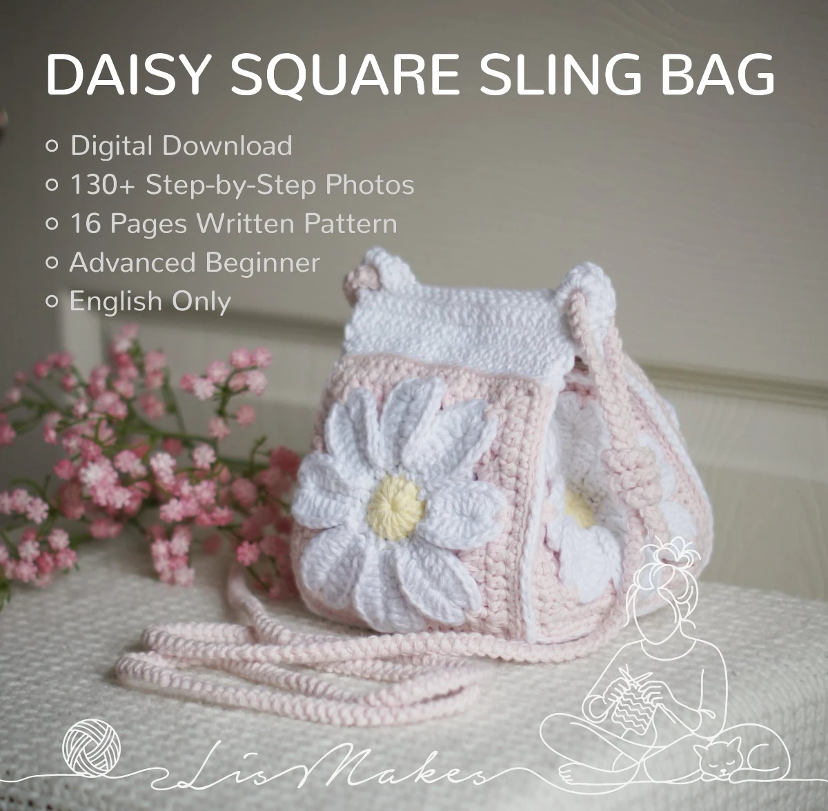 daisy bag crochet pattern