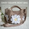 crochet granny square daisy bag pattern
