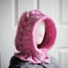 knitted pink balaclava