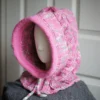 knitted pink balaclava