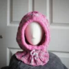 knitted pink balaclava