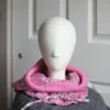 knitted pink balaclava