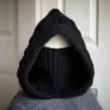 cable knit balaclava