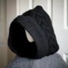 cable knit balaclava