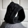 cable knit balaclava