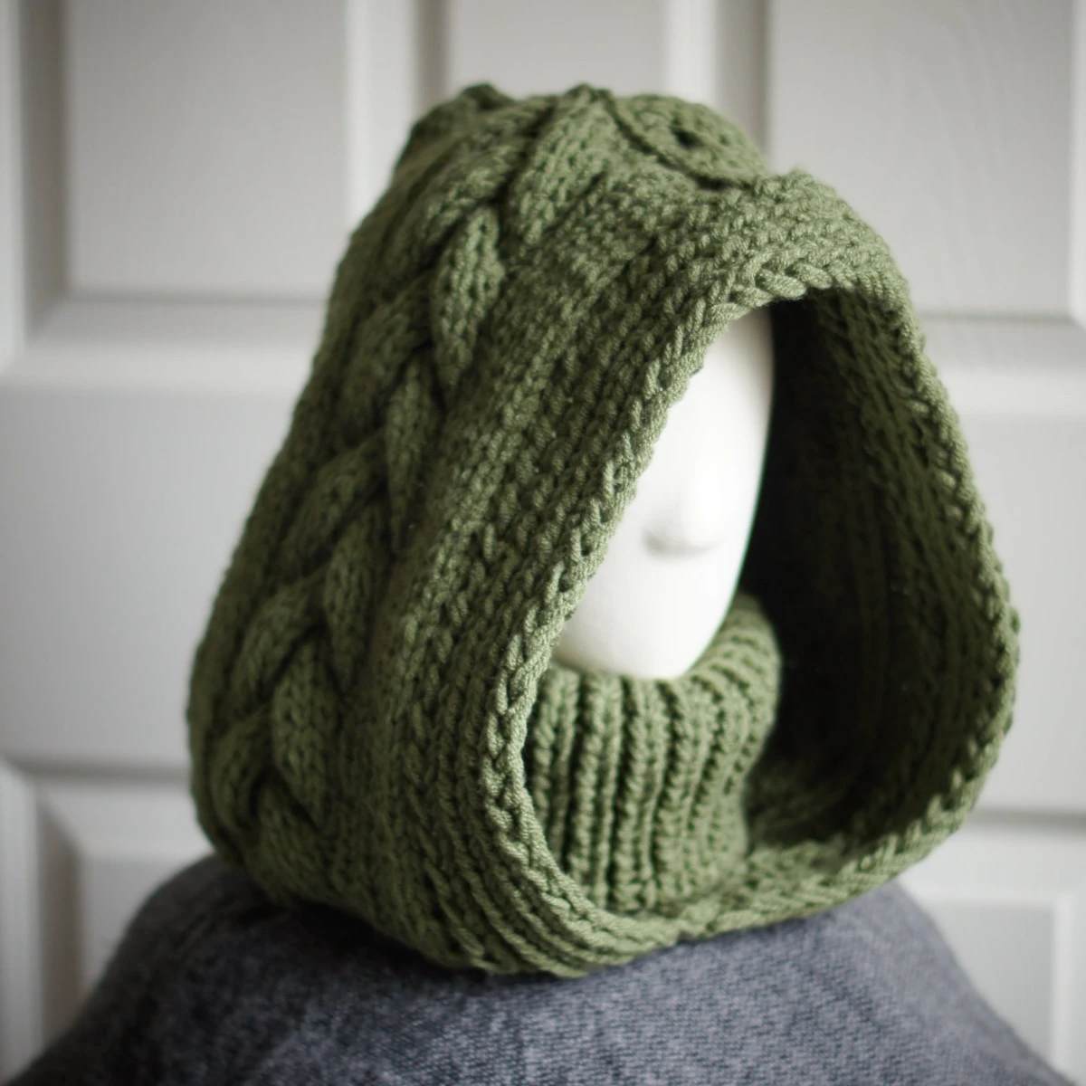 knit turtleneck balaclava