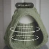 cable knit balaclava