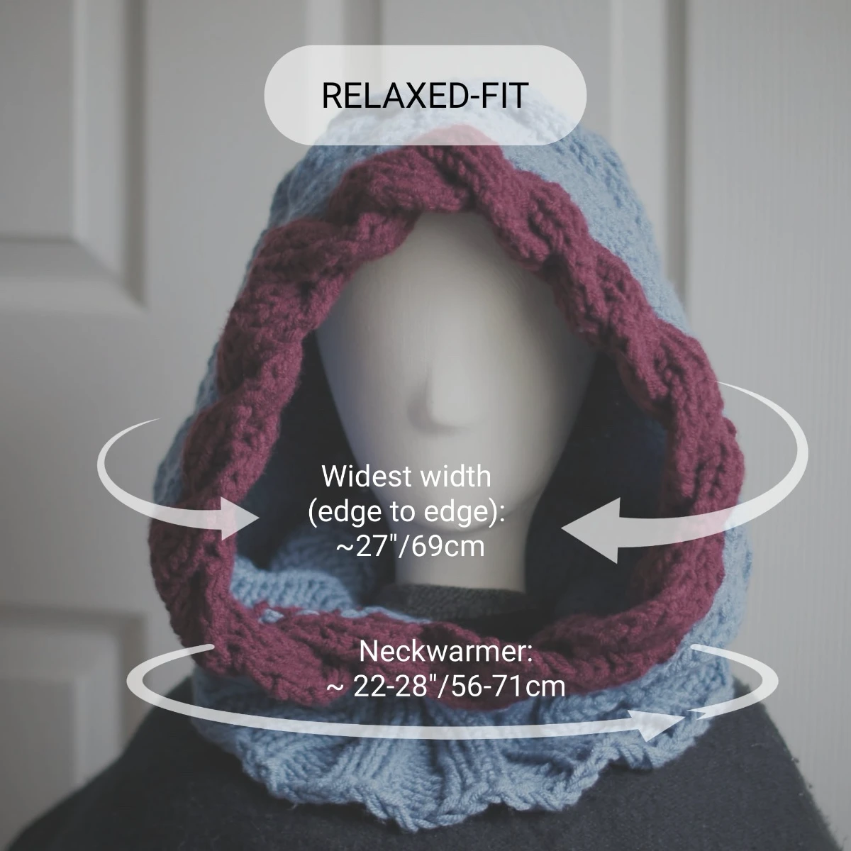 knit balaclava - size