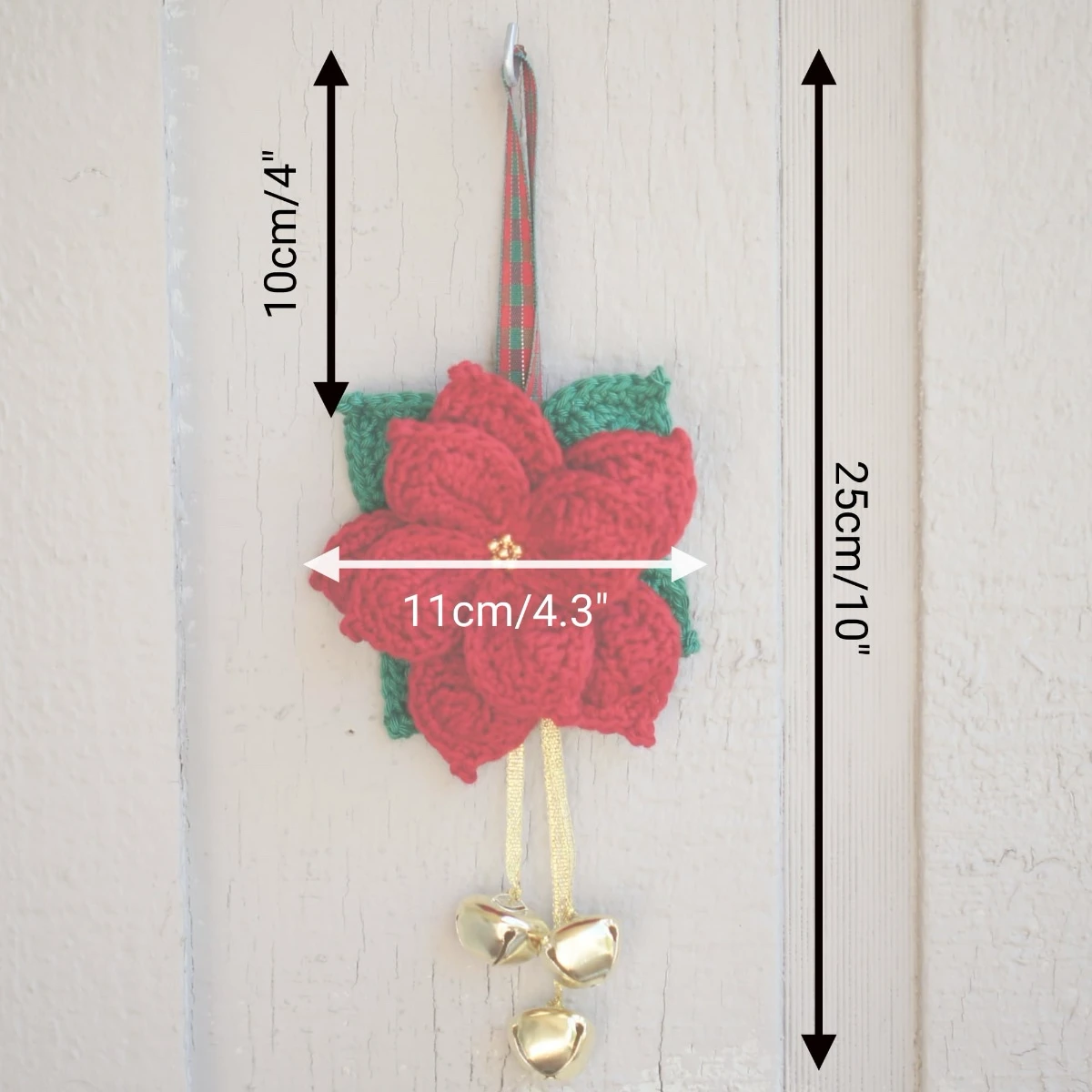 crochet poinsettia flower