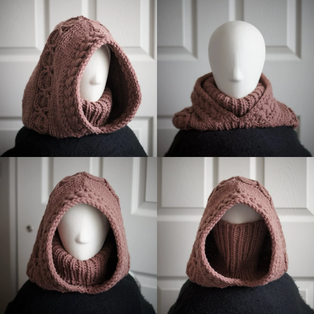 crochet and knit balaclava