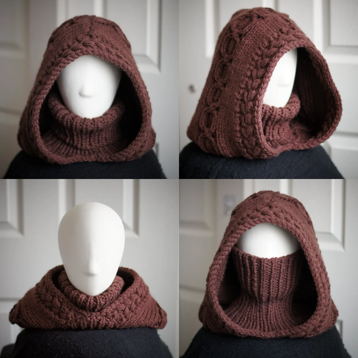 crochet and knit balaclava