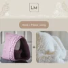 Handmade balaclava winter hat in mauve - with sherpa lining option